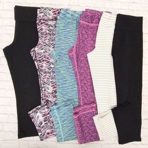 6 Pair Girls 10/12 Leggings Bundle